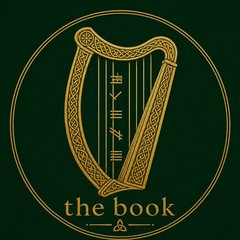 The Book harp roundel